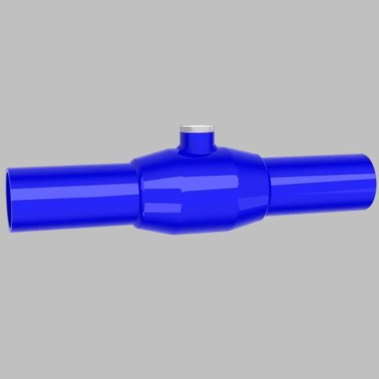 Naval, Eng�ngsventil, svets�ndar, bl�, DN65