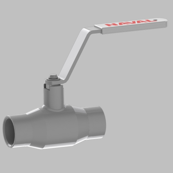 Naval, Kulventil, inv�ndig g�nga, gr�, G32