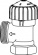 TA, TRV-2, Radiatorventil, vinkel, exkl. anslutning, DN15 TA, TRV-2, Radiatorventil, vinkel, exkl. anslutning, DN15