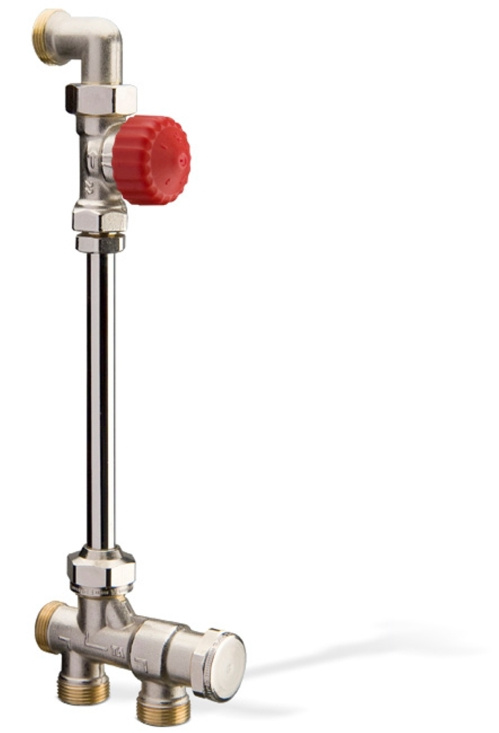 TA, Tworett, Radiatorkoppel, med TRV-2S, c/c 550mm