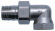 Radiatorkoppel, vinkel invändig/utvändig gänga, G32, gul Radiatorkoppel, vinkel invändig/utvändig gänga, G32, gul