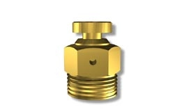 Luftningsventil, med ratt, utv�ndig g�nga, G10, polerad