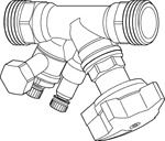 TA, STADA, Injusteringsventil, utv�ndig g�nga, G50