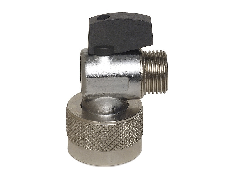 Notap 137800S, Vinkelanslutning, med ventil, utv�nding g�nga, G15/mutter G20