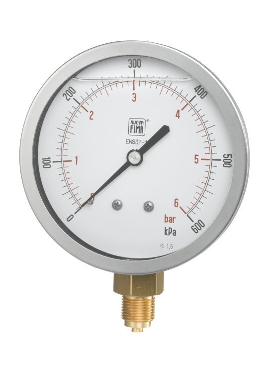 Beulco, MS4/3A, Tryckm�tare, utv�ndig g�nga, ned�t, fylld, G10