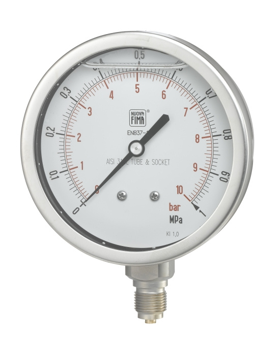 Beulco, MGS18/3A, Tryckm�tare, utv�ndig g�nga, ned�t, fylld, G10