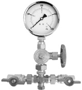 Beulco, Differenstryckm�tarsats, inv�ndig g�nga 2-punktsm�tning, G10, m�ssing, st�l