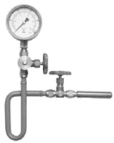 Beulco, Tryckm�tarsats, anslutning svetsstuds st�l, DN10, m�ssing, st�l