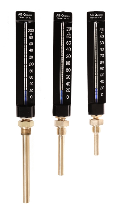 Q 606A421, Termometer, dykr�r rakt, 63mm, G15, 36x200