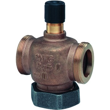 Siemens, VXG44.20-6.3, Styrventil, 3-v�gs, exklusive koppling, DN20