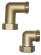 Uponor Push, Anslutningskoppling, vinkel invändig/utvändig gänga, mässing, G25 Uponor Push, Anslutningskoppling, vinkel invändig/utvändig gänga, mässing, G25