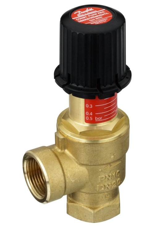 Danfoss, AVDO-15, �verstr�ningsregulator, vinkel, med inv�ndig g�nga, G15