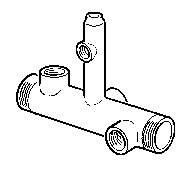 Debe, 7-v�gsf�rgrening, utv�ndig/inv�ndig g�nga, 2xG40/3xG25, 1xG15, 1xG8, L=240mm