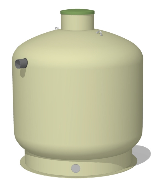 Baga Slamavskiljare 7 m3 f�r 3 - 6 hush�ll 