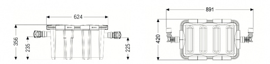 Fettavskiljare Under B�nk (0,70 liter/sekund)