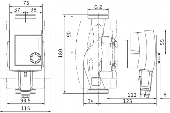 Cirkulationspump Wilo Stratos PICO 30/1-6