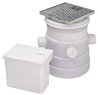 Grundfos, Liftaway C40-1, Beh�llare, placeras ovan mark