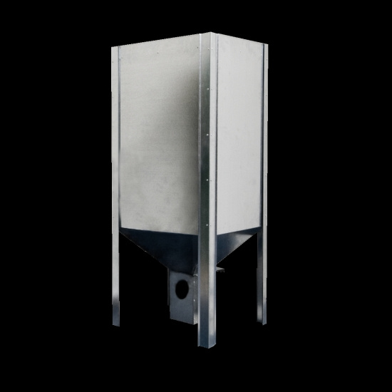 Pelletsbeh�llare, med urtag och f�ste, 400L