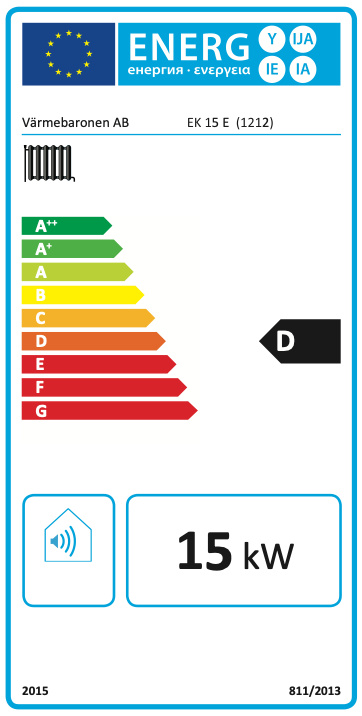 V�rmebaronen Elkassett, EK15, med belastningsv 3x400V 20-95�, 14,7kW, (7x21kW)