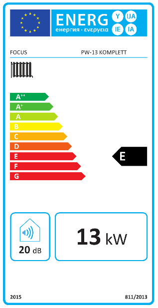 FOCUS Elpanna, PV-13, Elkasset, komplett, 13kW