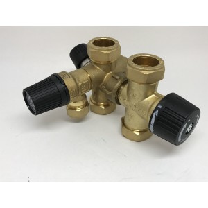 Delbart ventilkoppel med s�kerhetsventil