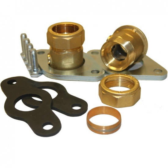 Perfecta Avst.vent 2-pack 22CU DN25 fl�ns, st�nges med insex