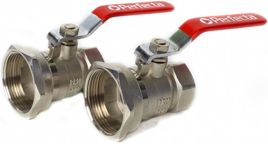 Unionskoppling med avst�ngingsventil G40x22mm (2-pack)