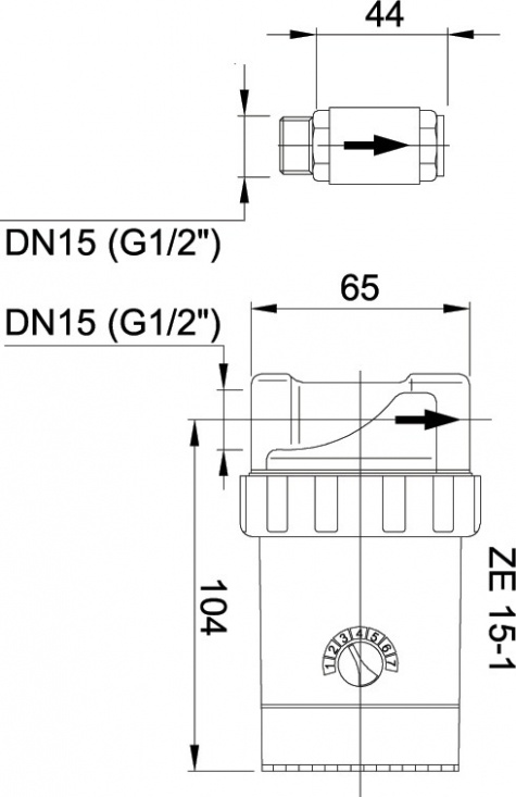Perfecta VVC-pump ZE 15-1