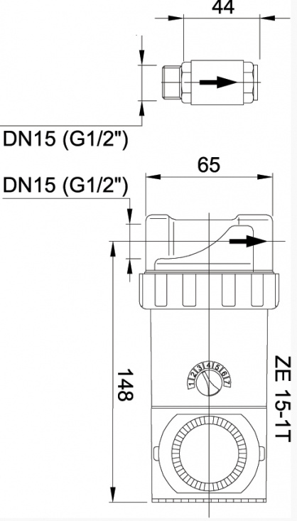 Perfecta VVC-pump ZE 15-1T