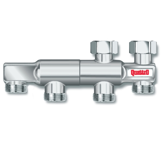 Thermopanel, Quattrof�rdelare TP, utv�ndig g�nga x l�pmutter, nickel, BL= 61mm