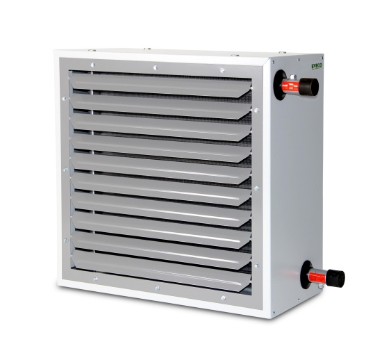 Eveco, AH2540.11, Fl�ktluftv�rmare, ljusgr� RAL7035, BxHxD 600x600x400