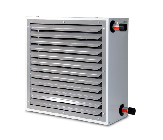 Eveco, AH2610.11, Fl�ktluftv�rmare, ljusgr� RAL7035, BxHxD 700x700x420