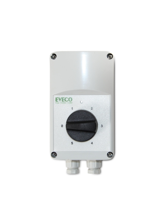 Eveco, VR0,8, 5-Stegstranformator, 230V, 0,8A
