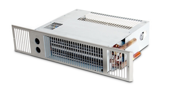 Eveco, Spacesaver, Fl�ktkonvektor, kl�mringskoppling, gr� (rostfri look)