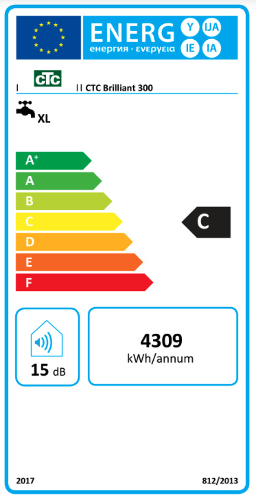 CTC Briliant, Varmvattenberedare, 300L