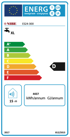 Varmvattenberedare Nibe ES, st�ende ES-300