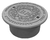 2823/2421TBP, Brandpostbet�ckning , lock med l�s, slit/d�mpring, 425, segj�rn