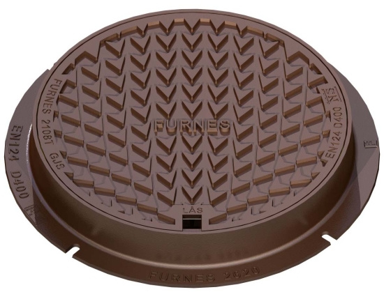 2620/2108T, Ram och lock, lock med l�s, slit-/d�mpring, 600-640, gr�j�rn/segj�rn