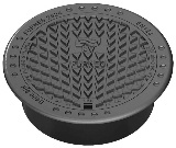 2624/2108TFV, Ram och lock, med l�s,slit-/d�mpring, h�g, 640, segj�rn