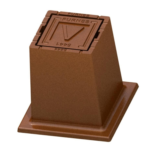 6444/6441, Ventilbet�ckning, fyrkantig, 140x140, gr�j�rn