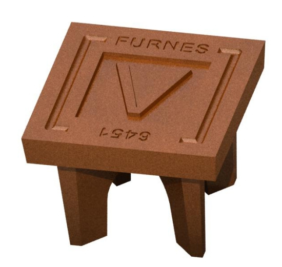 6451, Lock, m�rkt V, 125x125, gr�j�rn