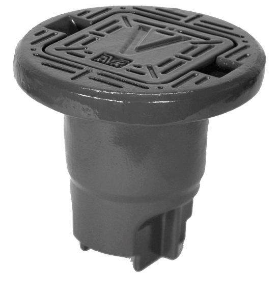 AVK, Bet�ckning, fyrkantigt lock och rund ram