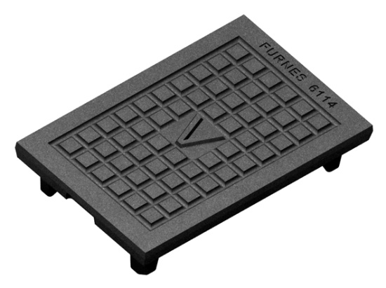 6114, Brandpost lock, gr�j�rn