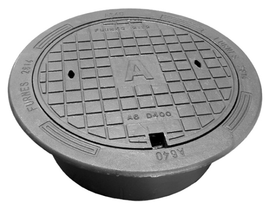 2814/2112, Bet�ckning A6, med lock, 640, gr�j�rn