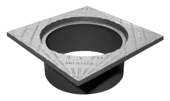 Fyrkantram, 315/400mm, gr�j�rn