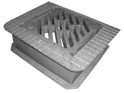 4132/4133/4131D, Bet�ckning f�r dagvattenbrunn, diagonal/kantringss�ker galler, 400, gr�j�rn