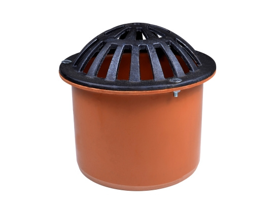 Wavin, inkl. t�tningsring, Kupolsil, teleskopr�r av PVC, svart