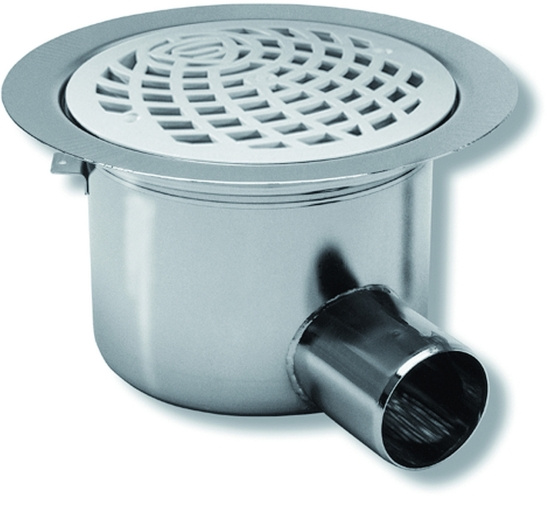 Bigg, Golvbrunn, vattenl�sinsats av plast, 220x75, rostfrit st�l SIS2333