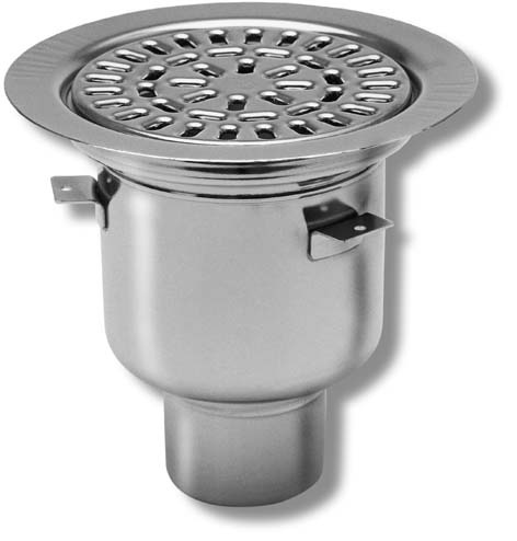 Balder, Golvbrunn, rostfri insats och sil, 150x75, rostfritt st�l