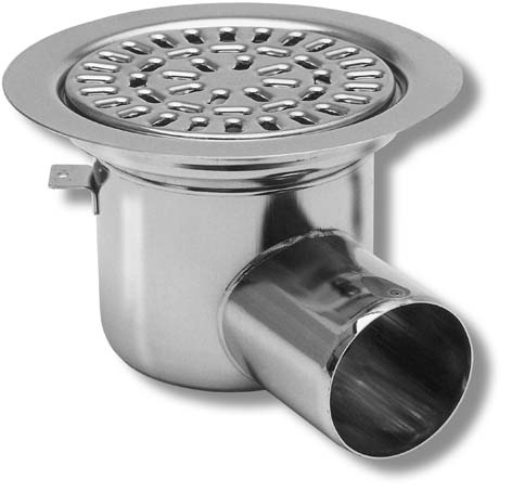 Sigyn, Golvbrunn, rostfri insats och sil, 150x75, rostfritt st�l